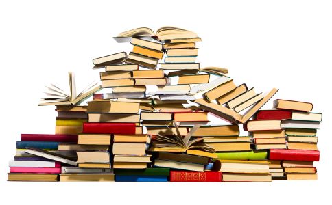 pile of books
